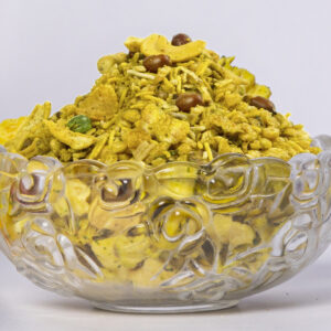 Khatta Meetha Mix in a bowl - sweet and tangy Indian snack